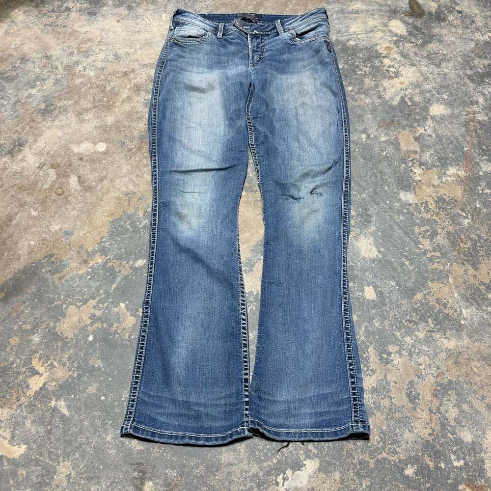 Silver Jeans Co. Tuesday Low Boot Size 32/L33 Blue